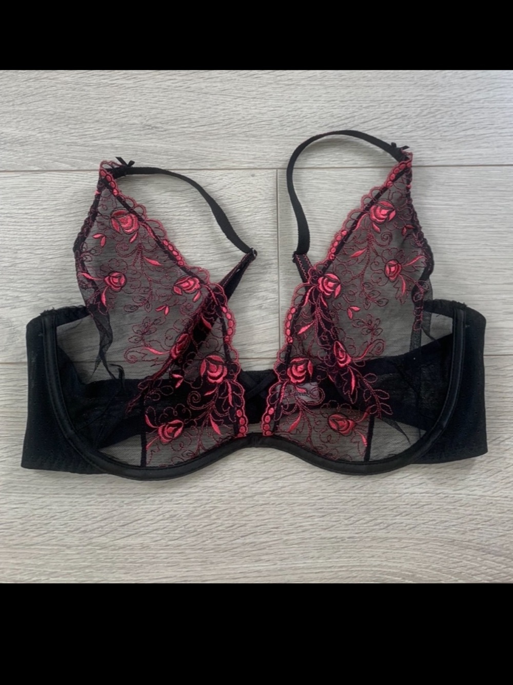 Change Charade Black Lace Low Wire Bra